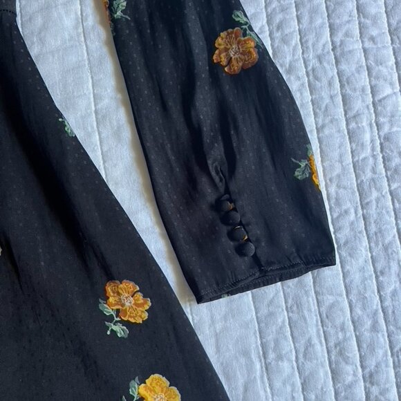 Madewell Lilyblossom Button-Front Dress in Floating Florets Size 4 - Picture 4 of 6